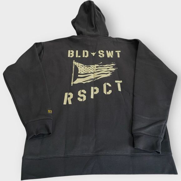 Under Armour Project Rock Veterans Day Hoodie Mens size X-Large1386921-016 (b) - Picture 6 of 8